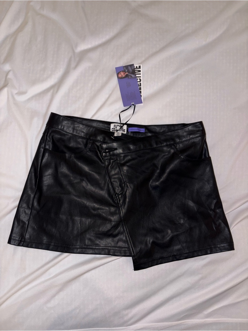 Target Black Faux Leather Skort